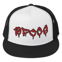 Load image into Gallery viewer, Trucker Cap - 10PCOS (red graffiti font)