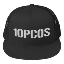 Load image into Gallery viewer, Trucker Cap - 10PCOS (white military font)
